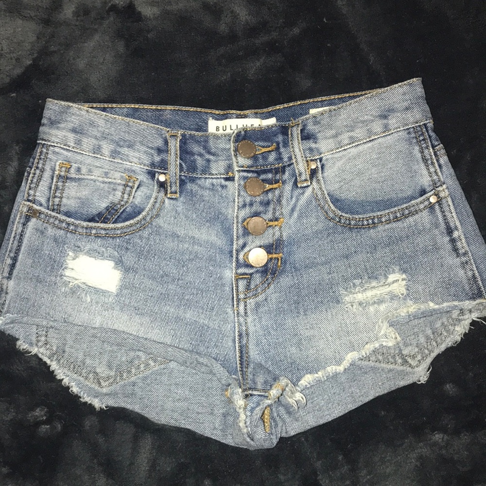 PacSun Hi-Rise Button Up Jean Shorts